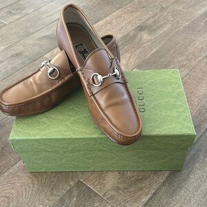 Gucci Men's Brown Leather Loafers